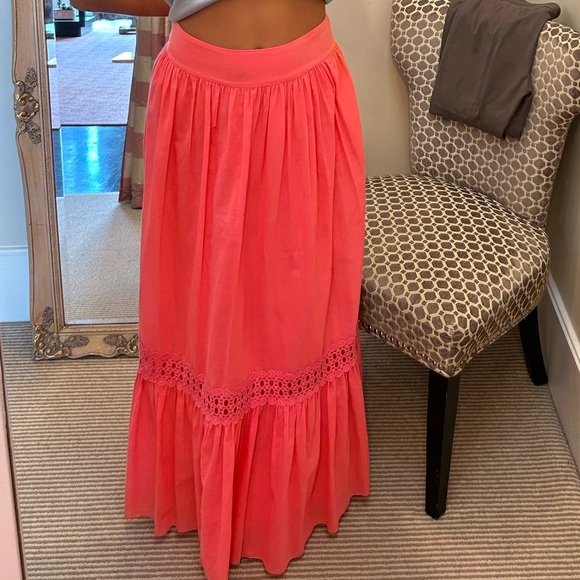 Philosophy di Alberta Ferretti Vibrant Pink Maxi Skirt